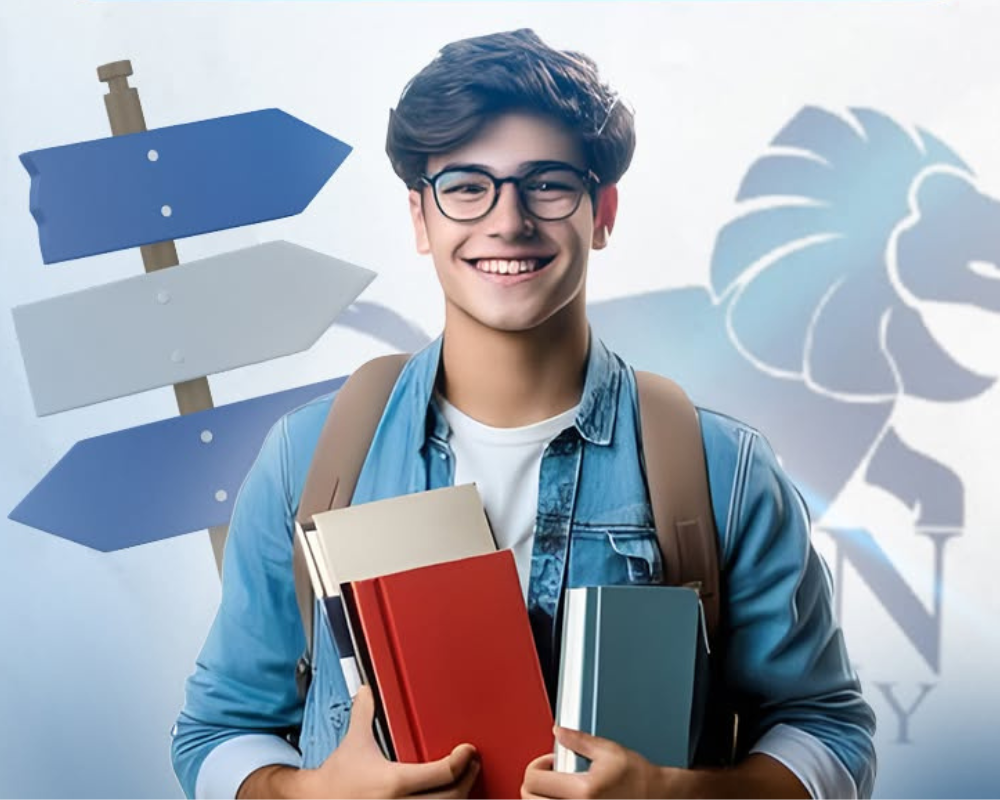 صورة طالب يدرس بتركيز